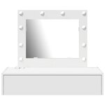 vidaXL Table de Toilette Blanc 83 x 40 x 70 cm Bois d'ingénierie