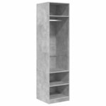 vidaXL Garde-robe Gris béton 50x50x200 cm Bois d'ingénierie
