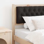 vidaXL Tête de lit Autre Marron et noir 75 cm Bois massif en pin