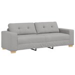 Canapé 3 places vidaXL Gris nuage 180 cm Tissu
