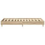 vidaXL Cadre de lit sans matelas chêne sonoma 75x190 cm