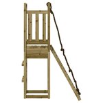 vidaXL Maisonnette de jeu avec mur d'escalade bois de pin imprégné
