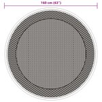 vidaXL Tapis d'extérieur vert Ø160 cm PP