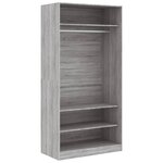 vidaXL Garde-robe sonoma gris 100x50x200 cm bois d'ingénierie