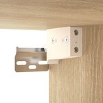 vidaXL Armoire murale Chêne sonoma 80x33x80 cm Bois d'ingénierie