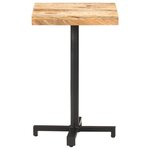 vidaXL Table de bistro Carrée 50x50x75 cm Bois de manguier brut
