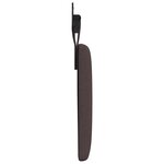 vidaXL Tête de lit suspendue Marron foncé Tissu