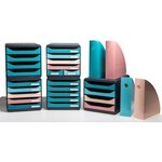 Porte-revues Mag-cube Neo Skandi - Bleu Pacifique - X 6 - Exacompta