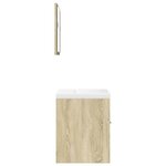 vidaXL Ensemble de meubles de salle de bain 3 Pièces chêne sonoma