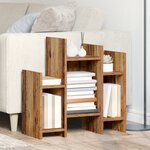 vidaXL Meuble d'appoint Bois ancien 60 x 26 x 60 cm Bois d'ingénierie