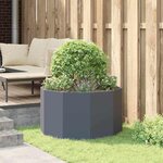 vidaXL Jardinière Anthracite 90 x 90 x 50 cm Acier