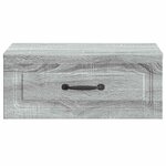 vidaXL Cabinet de chevet mural 2 Pièces Sonoma gris 49 x 34 5 x 20 cm