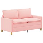 vidaXL Canapé Rose 156 x 81 x 87 5 cm Tissu