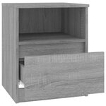 vidaXL Tables de chevet 2 Pièces sonoma gris 40x40x50cm bois d'ingénierie