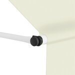 vidaXL Auvent manuel rétractable 200 cm Crème