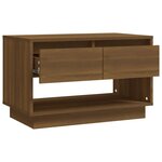 vidaXL Meuble TV Chêne marron 70x41x44 cm Bois d'ingénierie
