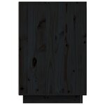 vidaXL Bureau noir 140x50x75 cm bois massif de pin