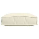 vidaXL Coussins de palette pour siège 2 Pièces Crème 40x40x8 cm Tissu Oxford