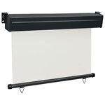 vidaXL Auvent latéral de balcon 105x250 cm Crème