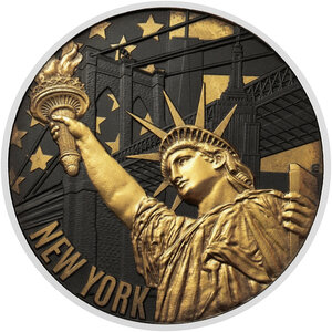 Monnaie NEW YORK Journey Around the World 3 Oz Argent 5$ Niue 2026