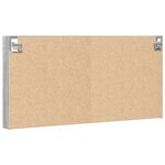 vidaXL Armoire à vitrine sonoma gris 100x8 5x50 cm bois d'ingénierie