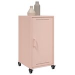 vidaXL Buffet rose 36x39x72 cm acier