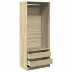 vidaXL Garde-robe chêne sonoma 80x50x200 cm bois d'ingénierie