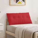 vidaXL Coussin de Dos Rouge 100 x 19 x 50 cm tissu