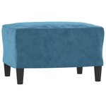 vidaXL Ensemble de canapés 3 Pièces bleu velours