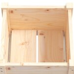 vidaXL Jardinières d'extérieur 2 Pièces 40x40x70 cm bois de pin massif
