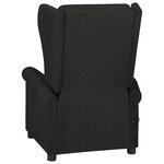 vidaXL Fauteuil de massage Noir Tissu