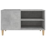 vidaXL Armoire à disques gris béton 84 5x38x48 cm bois d'ingénierie