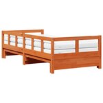 vidaXL Lit de jour et lit gigogne et matelas 90x200 cm bois pin massif