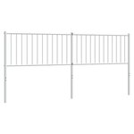 vidaXL Tête de lit de remplacement métal blanc 193 cm