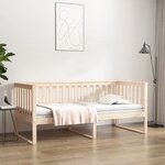 vidaXL Lit de jour sans matelas 90x200 cm bois de pin massif
