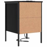 vidaXL Cabinet de chevet Chêne noir 42 x 41 x 61 cm Bois d'ingénierie