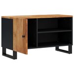 vidaXL Meuble TV 80x33x46 cm bois d'acacia solide et d'ingénierie