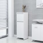 vidaXL Armoire de salle de bain Blanc 30x30x95 cm Bois d'ingénierie