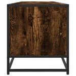 vidaXL Meuble TV chêne fumé 180x40x46 cm bois d'ingénierie