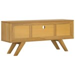 vidaXL Meuble TV 110x30x35 cm Bois de teck solide