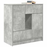 vidaXL Buffet avec tiroirs et portes gris béton 70 5x34x74 5 cm