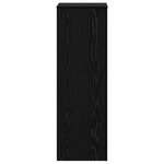 vidaXL Support de Plante Chêne noir 33 x 33 x 100 cm Bois d'ingénierie