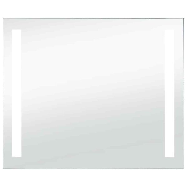 vidaXL Miroir mural à LED pour salle de bains 80x60 cm