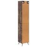 vidaXL Ensemble de Meubles 2 Pièces Chêne fumé 34 5 x 34 5 x 90 cm