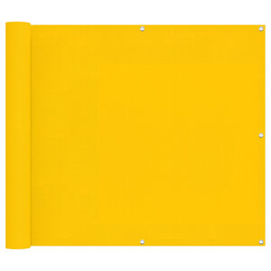 vidaXL Écran de balcon 100 x 1000 cm Tissu Oxford Rectangulaire Jaune