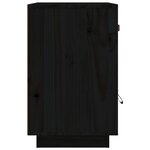 vidaXL Tables de chevet 2 Pièces Noir 40x34x55 cm Bois de pin massif