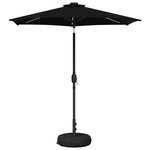 vidaXL Parasol de jardin avec lumières LED et base 230 x 230 cm