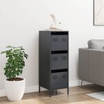 vidaXL Buffet haut anthracite 39x35x103 5 cm acier