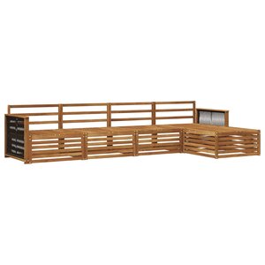 vidaXL Ensemble de canapés d'extérieur 5 pc Naturel