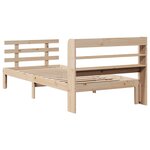 vidaXL Cadre de lit avec tête de lit sans matelas 100x200 cm